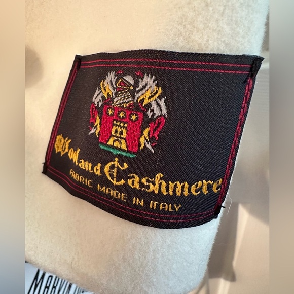 MARVIN RICHARDS 6P Wool Cashmere Dress Coat Italian Fabric Mandarin Collar LUXE - Picture 4 of 14